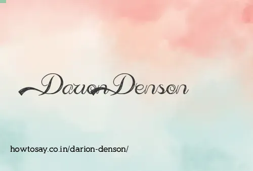 Darion Denson