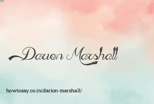 Darion Marshall