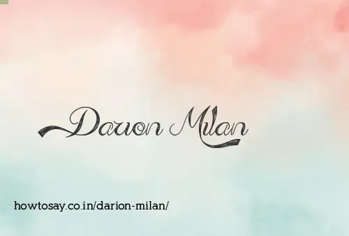 Darion Milan