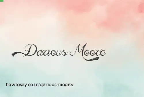 Darious Moore