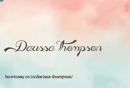 Darissa Thompson