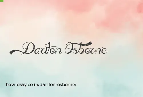 Dariton Osborne
