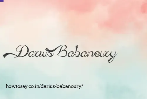 Darius Babanoury