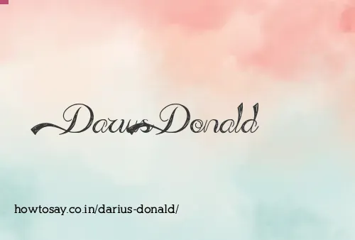 Darius Donald