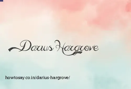 Darius Hargrove