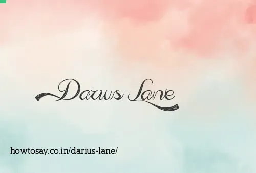 Darius Lane