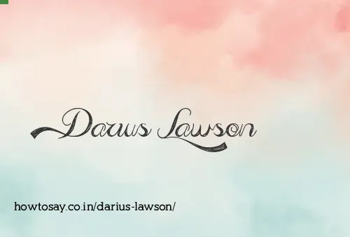 Darius Lawson