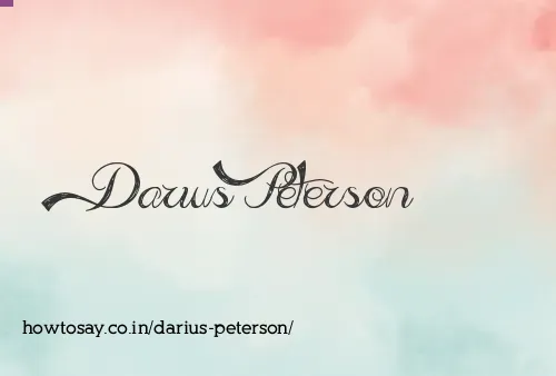 Darius Peterson