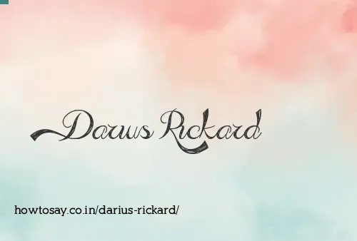 Darius Rickard