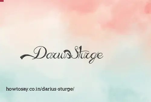 Darius Sturge