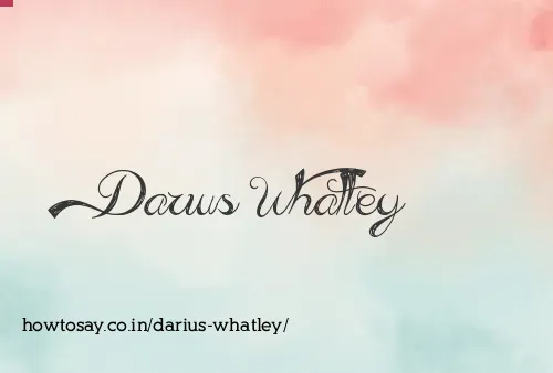 Darius Whatley