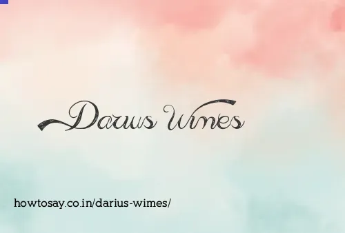 Darius Wimes