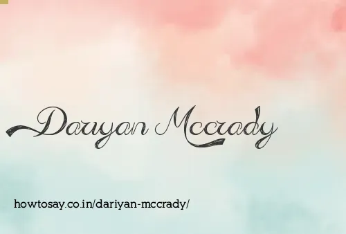 Dariyan Mccrady