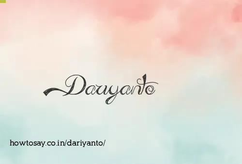 Dariyanto