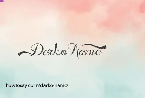 Darko Nanic