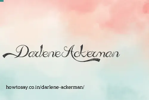 Darlene Ackerman