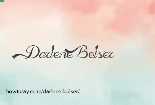 Darlene Bolser
