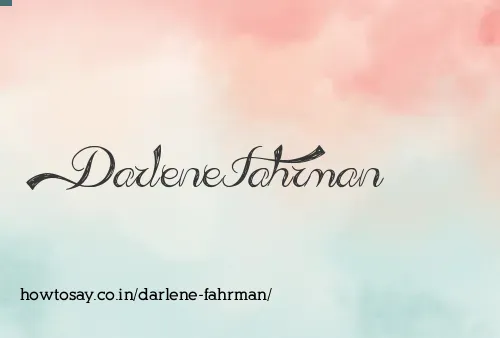 Darlene Fahrman