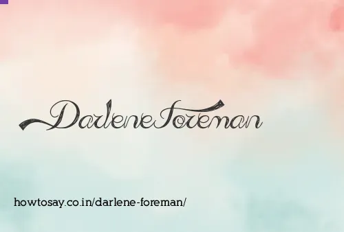 Darlene Foreman