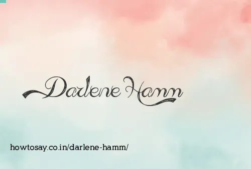Darlene Hamm