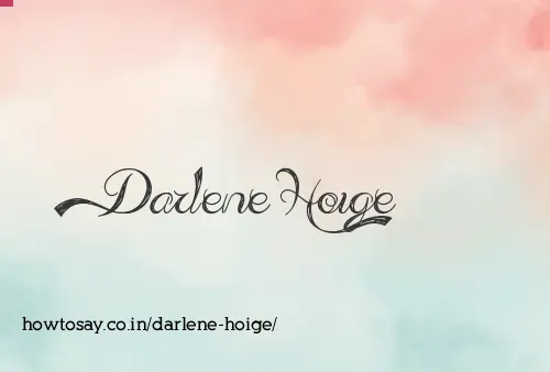 Darlene Hoige
