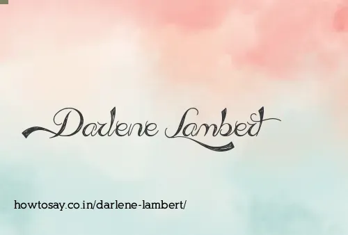 Darlene Lambert