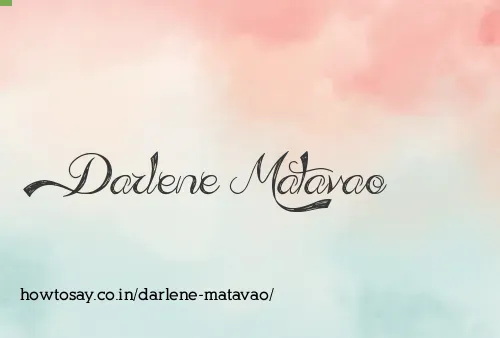 Darlene Matavao