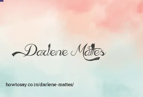 Darlene Mattes