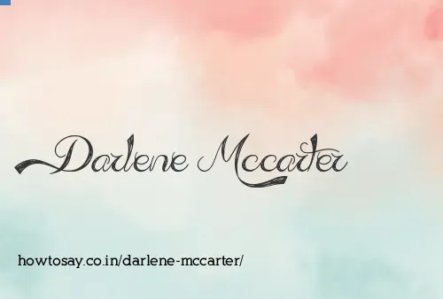 Darlene Mccarter