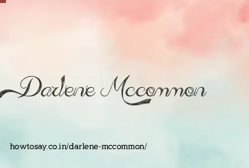 Darlene Mccommon
