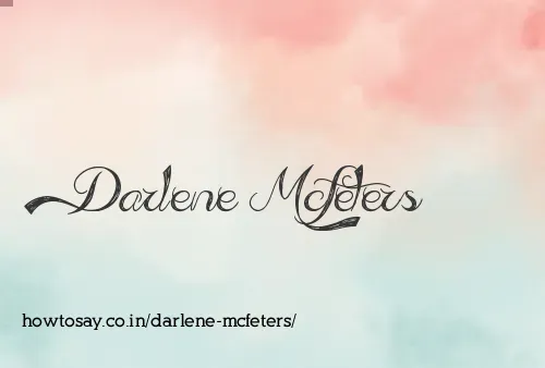 Darlene Mcfeters