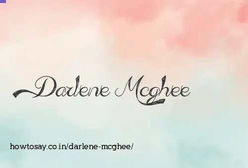 Darlene Mcghee