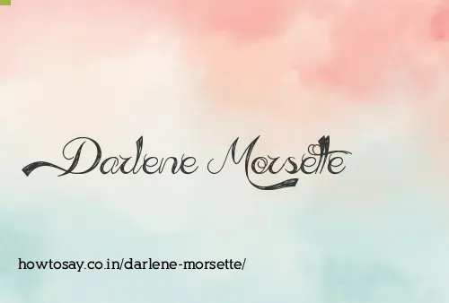 Darlene Morsette