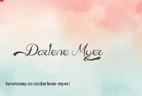 Darlene Myer
