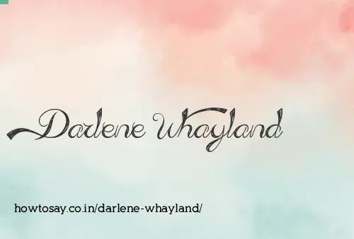 Darlene Whayland