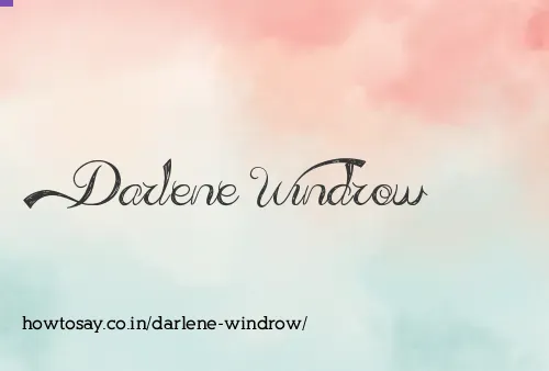 Darlene Windrow