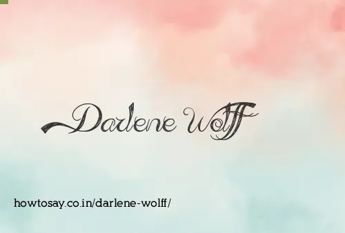 Darlene Wolff