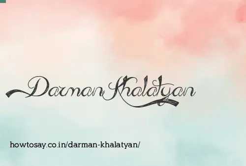 Darman Khalatyan