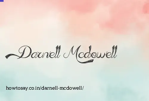 Darnell Mcdowell