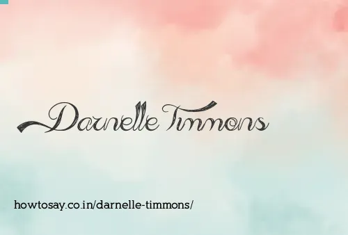 Darnelle Timmons