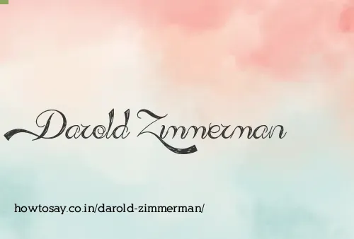 Darold Zimmerman