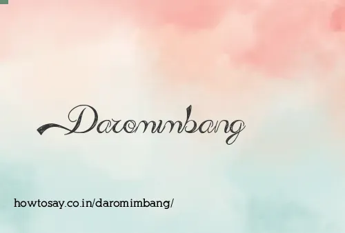Daromimbang