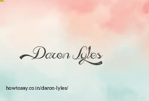 Daron Lyles
