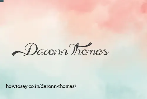 Daronn Thomas