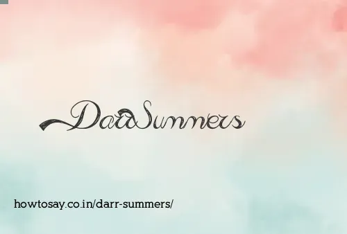 Darr Summers