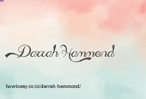 Darrah Hammond