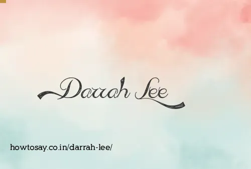 Darrah Lee