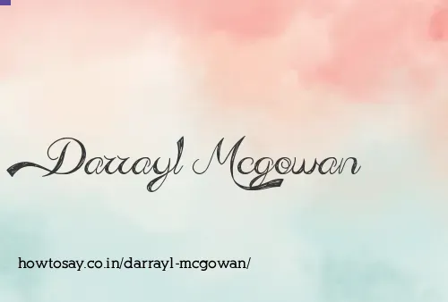 Darrayl Mcgowan
