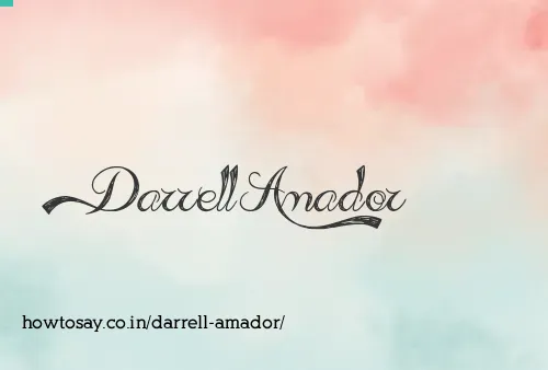Darrell Amador