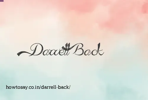 Darrell Back